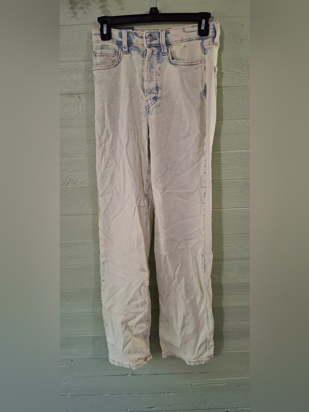 Womens Y2K Streetwear Highest Rise 90s Straight Wild Fable Jeans Sz 00/24 Waist